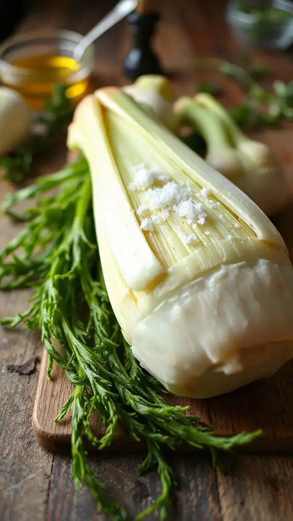 add salt to fennel