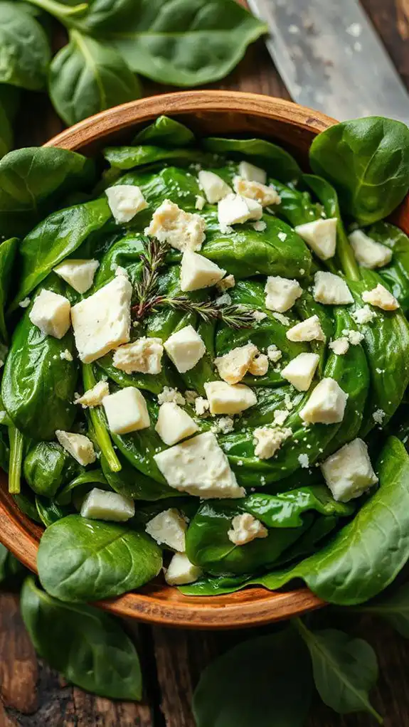add spinach and cheese add spinach and cheese