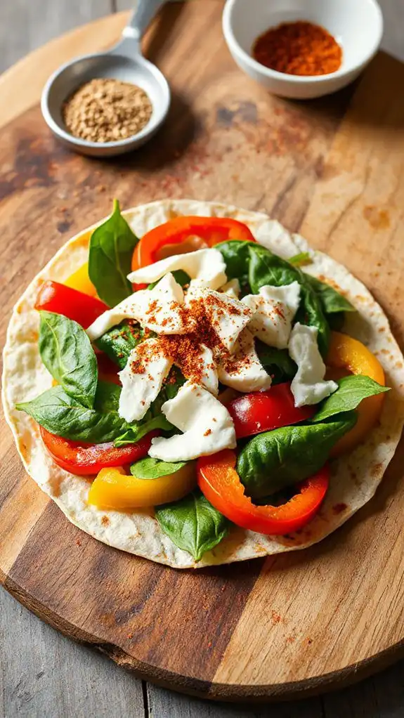 add toppings before folding