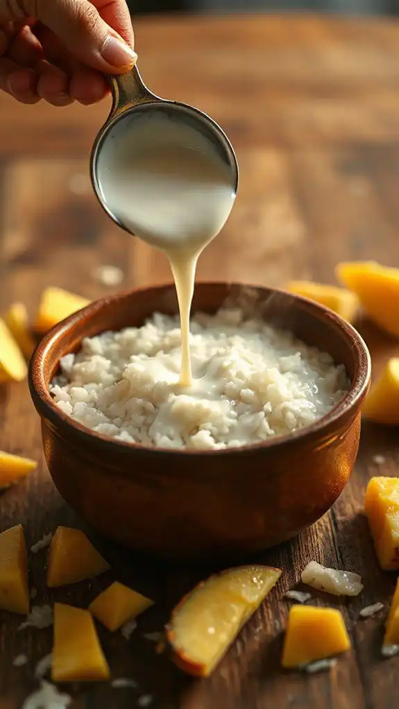 add velvety coconut mixture