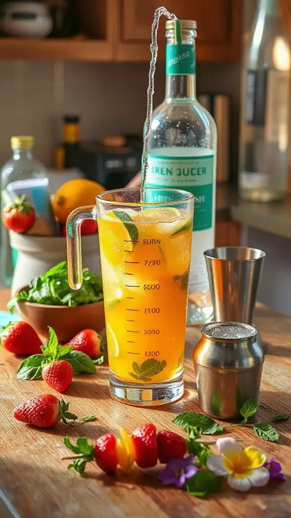 add wet ingredients slowly