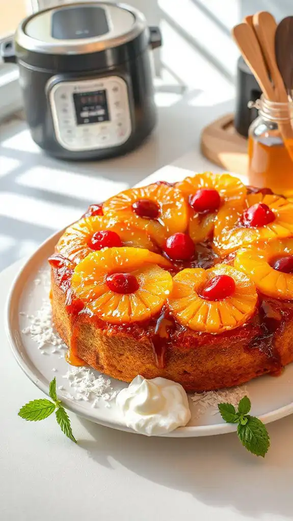 air fryer pineapple upside down cake