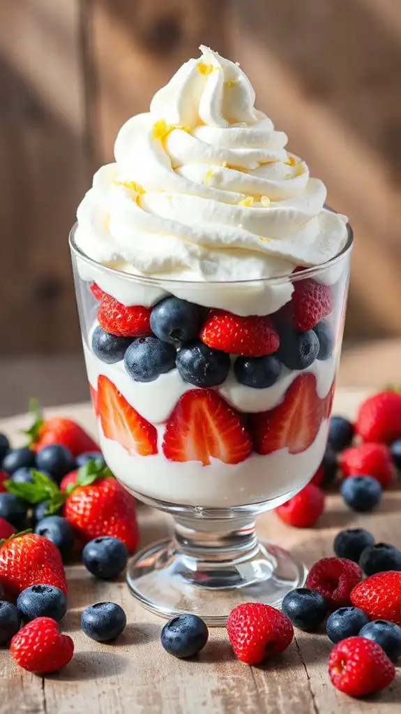 airy whipped cream topping