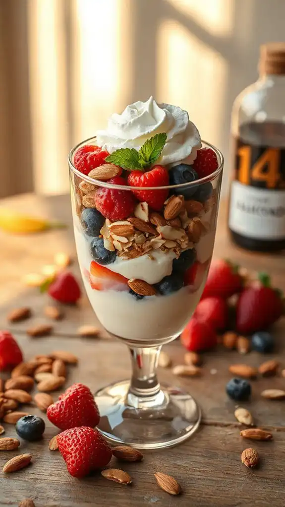 almond berry summer dessert