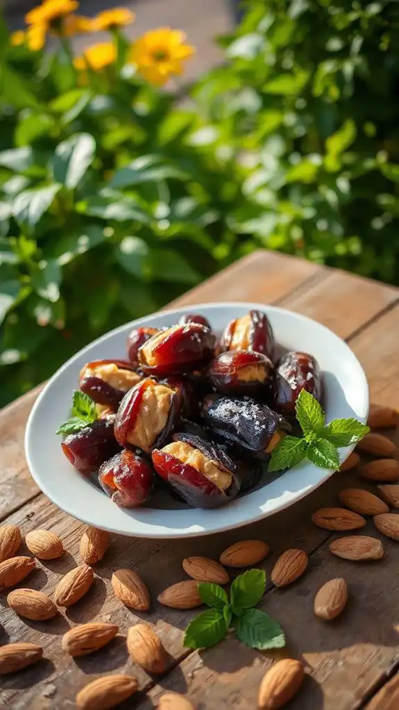 almond butter stuffed dates