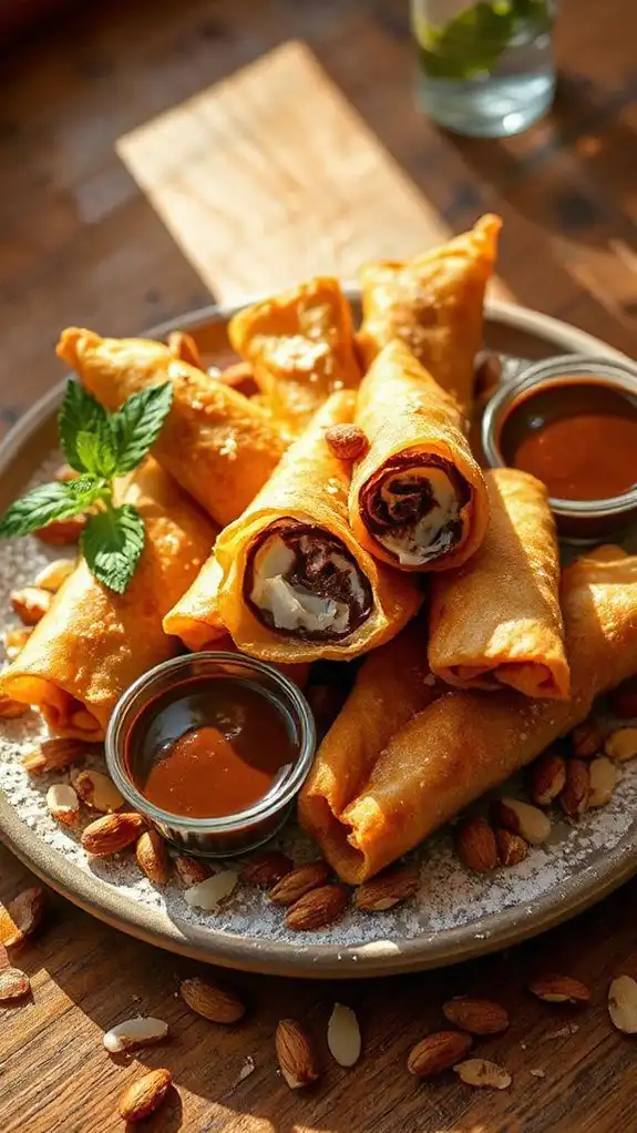 almond joy egg rolls recipe