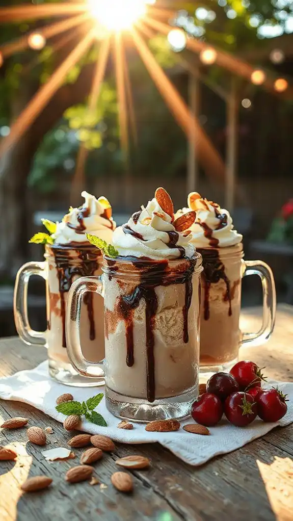 almond joy ice cream float