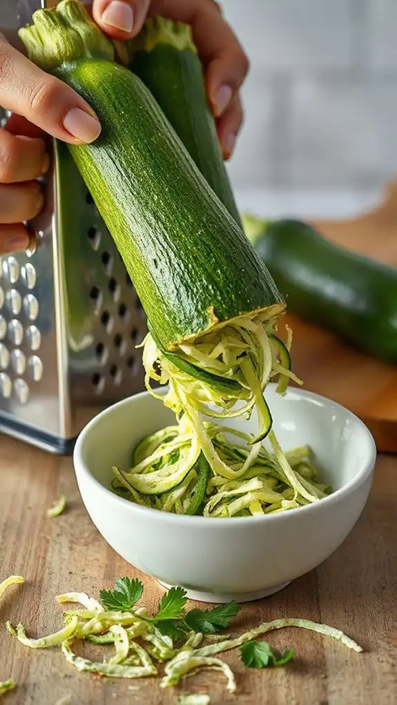 always grate zucchini first