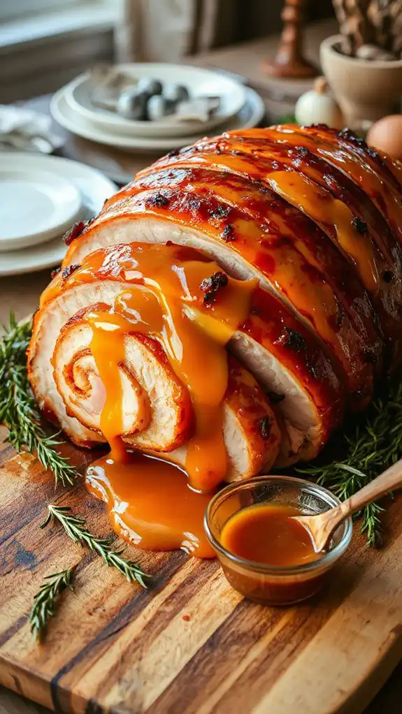 apricot glaze application process