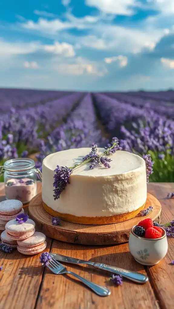 aromatic floral cheesecake delight