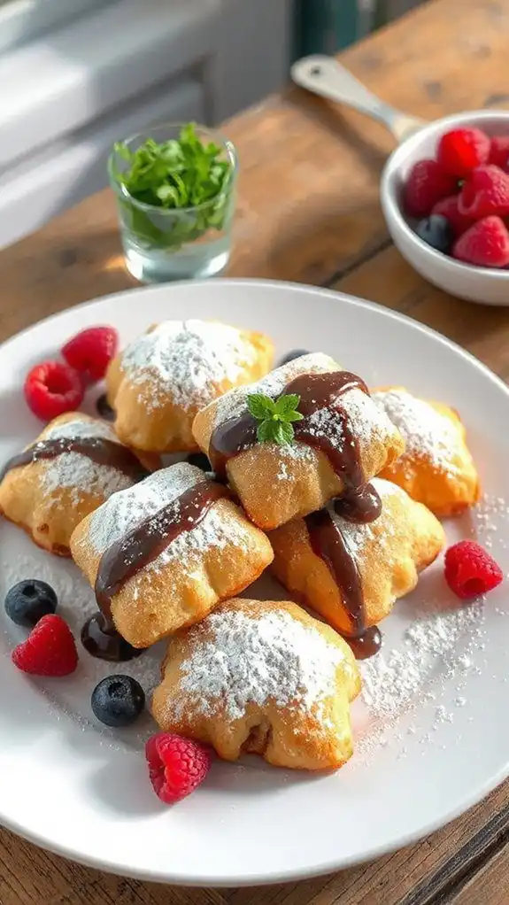 arrange beignets for presentation arrange beignets for presentation