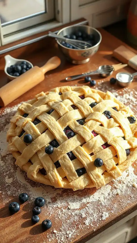 artful interlaced dough lattice