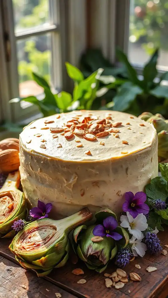 artichoke almond cake delight