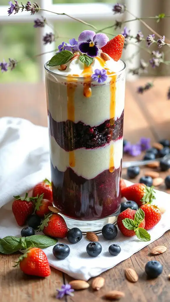artichoke berry dessert parfait