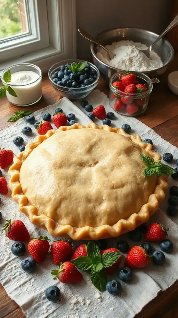 assemble crust with designs
