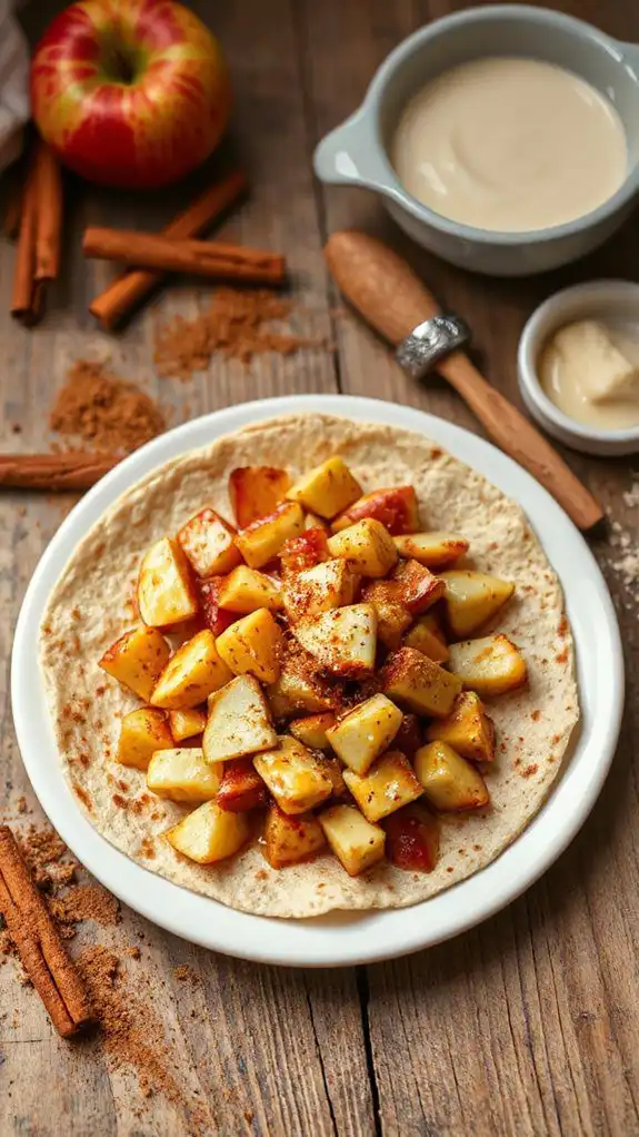 assemble filled tortillas carefully