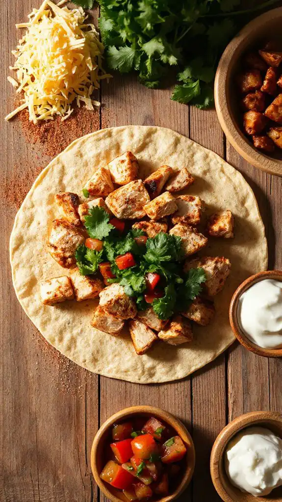 assemble quesadillas with fillings assemble quesadillas with fillings