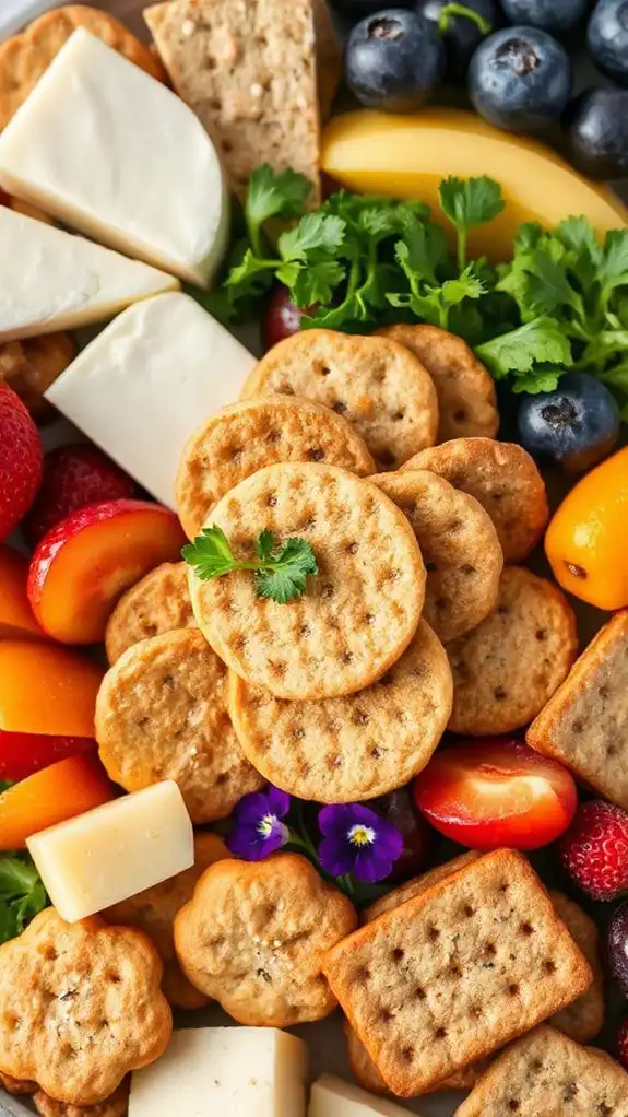 assorted crackers layer dish