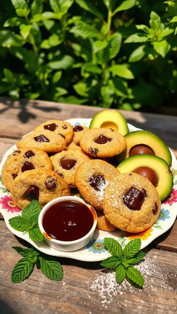 avocado chocolate chip cookies