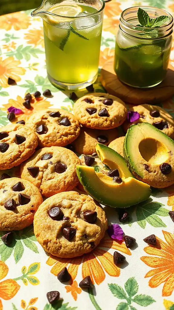 avocado chocolate chip cookies