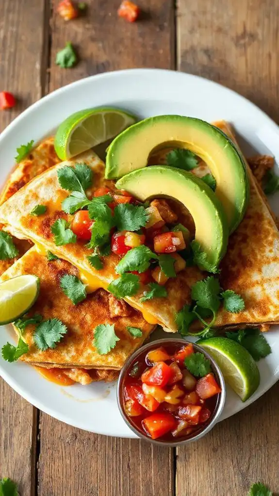 avocado slices as garnish