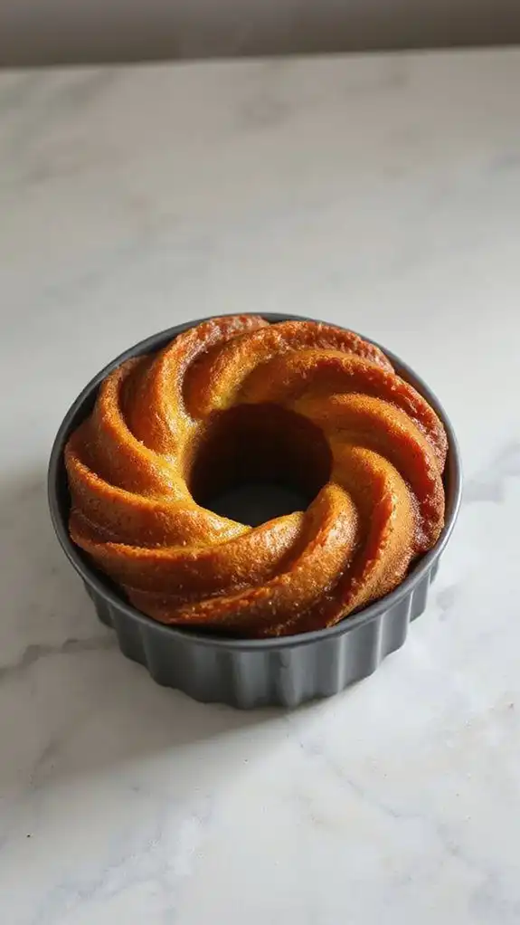bake bundt until golden