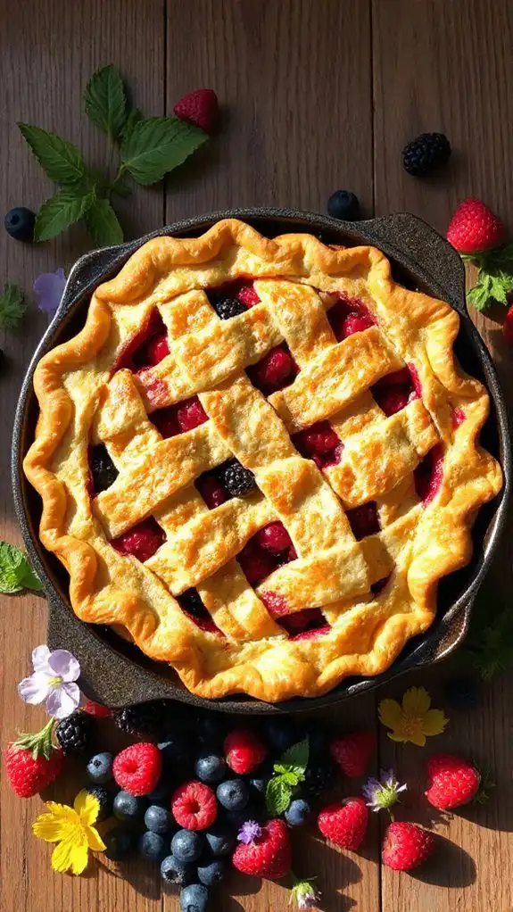 bake pie to golden