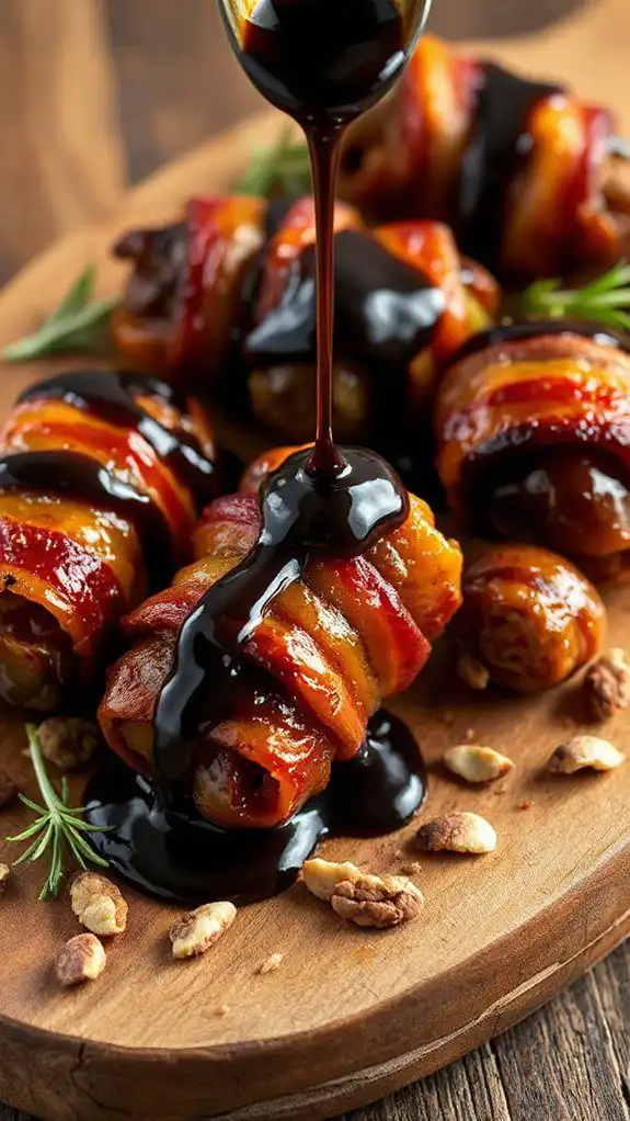 balsamic glaze drizzling technique