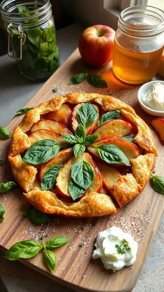 basil infused apple dessert delight