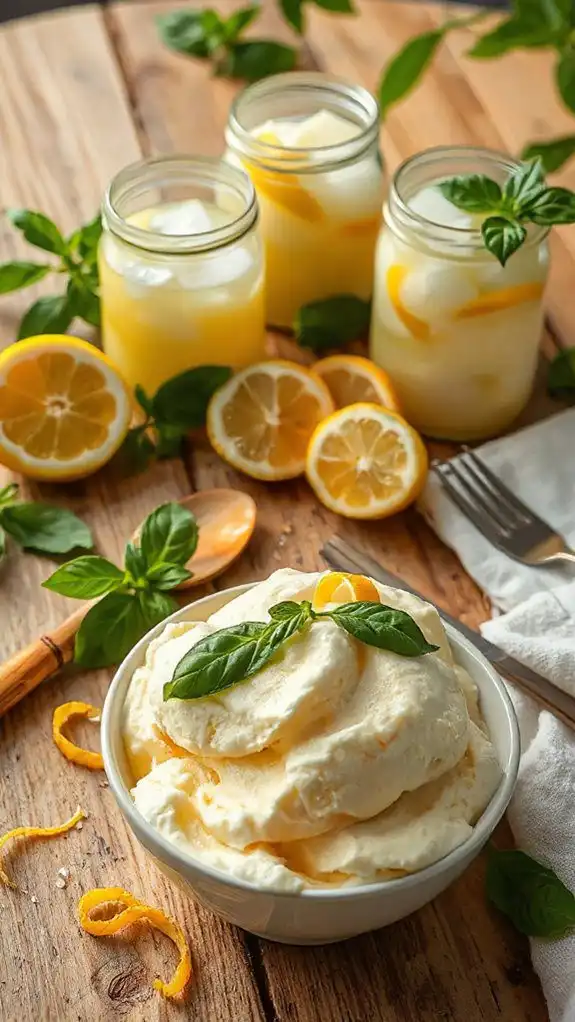 basil infused lemon ice cream basil infused lemon ice cream