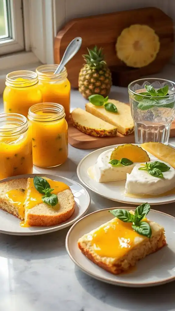 basil pineapple jam delightful spread