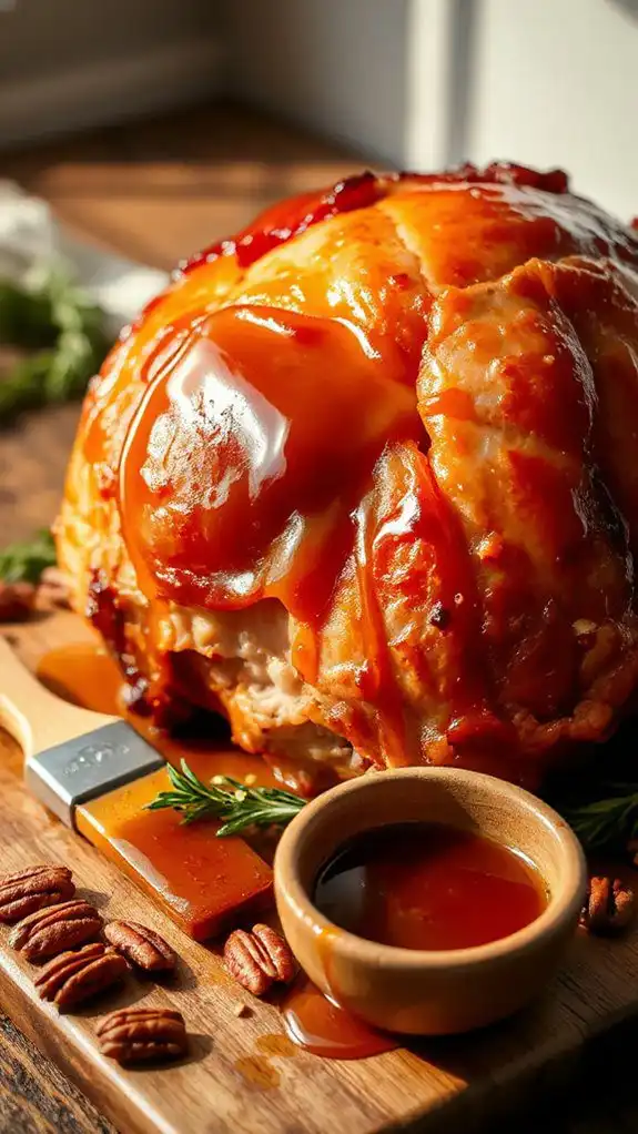 baste with glaze regularly