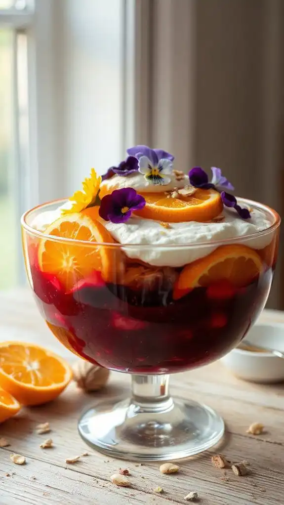 beet and orange layers