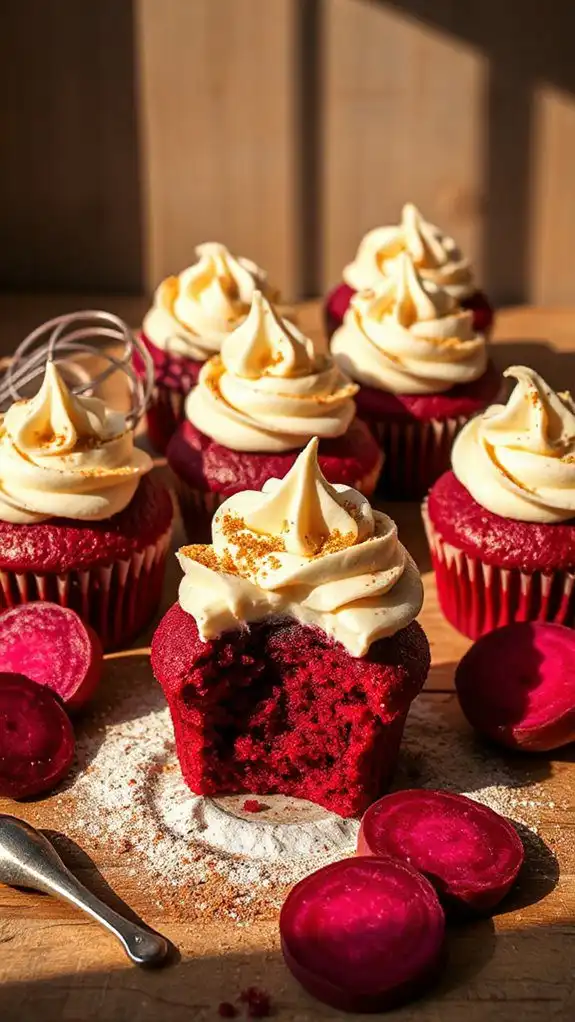beetroot infused red velvet cupcakes beetroot infused red velvet cupcakes