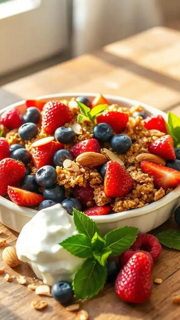 berry crisp healthy dessert berry crisp healthy dessert