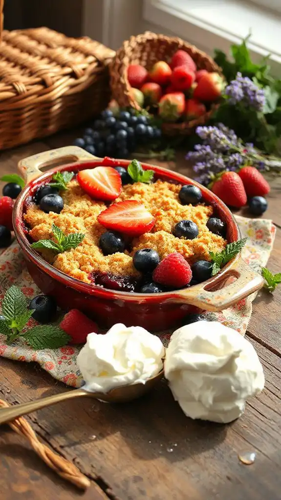 berry crumble dessert delight