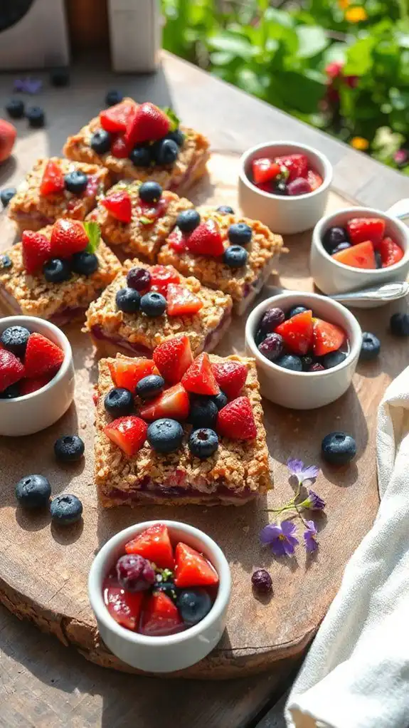 berry filled dessert bars
