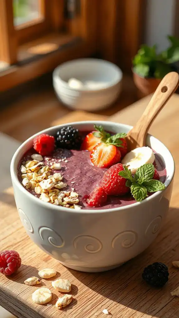 berry kefir smoothie bowl