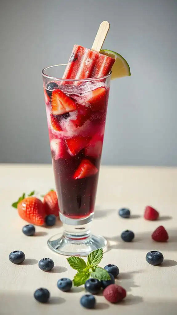 berry popsicle surprise cocktail