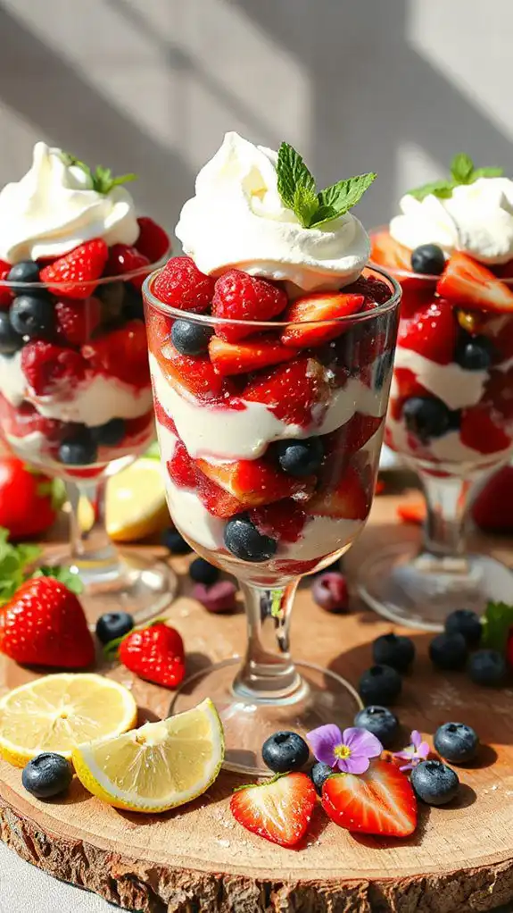 berry salsa yogurt parfait