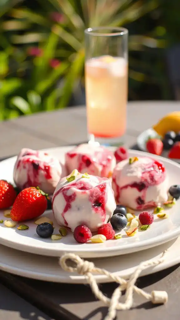 berry yogurt frozen bites