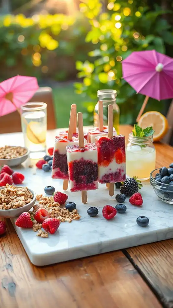 berry yogurt frozen treats