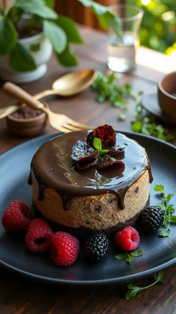 black garlic cheesecake delight