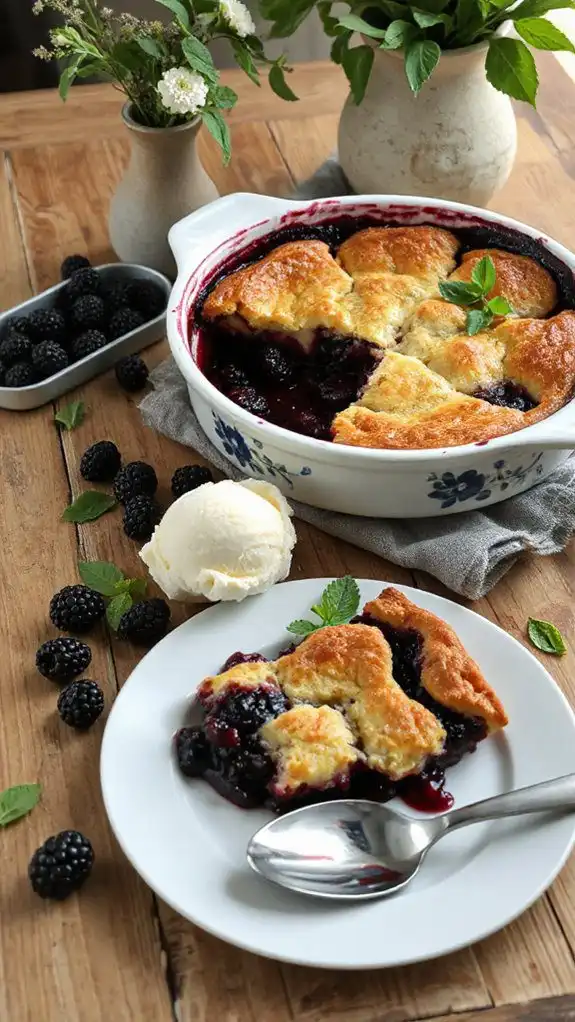 blackberry cobbler pairing delights