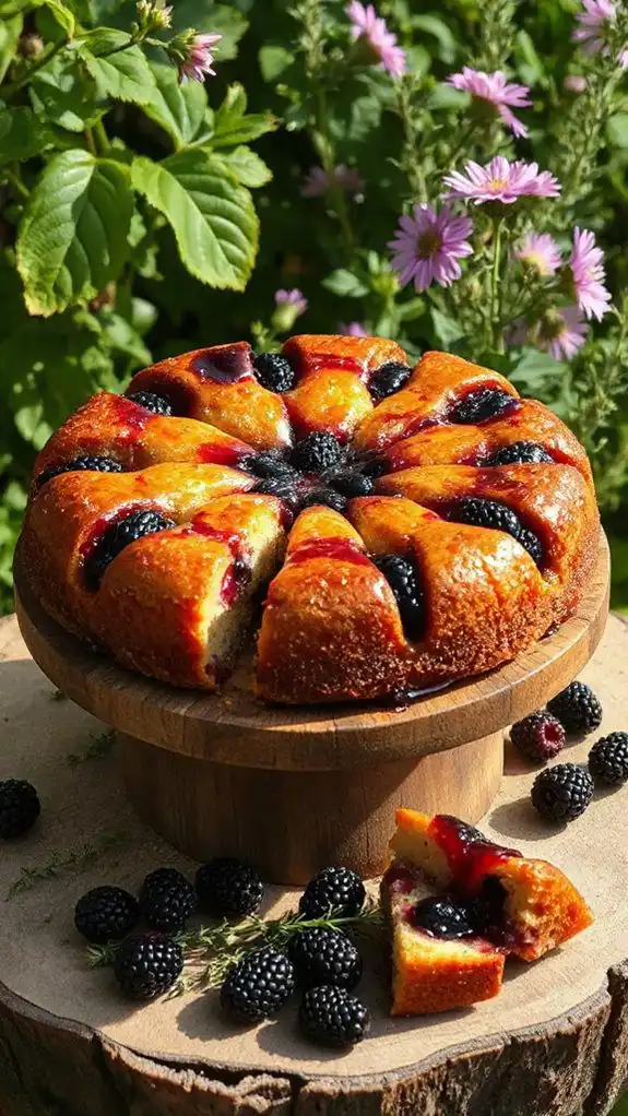 blackberry thyme summer dessert delight