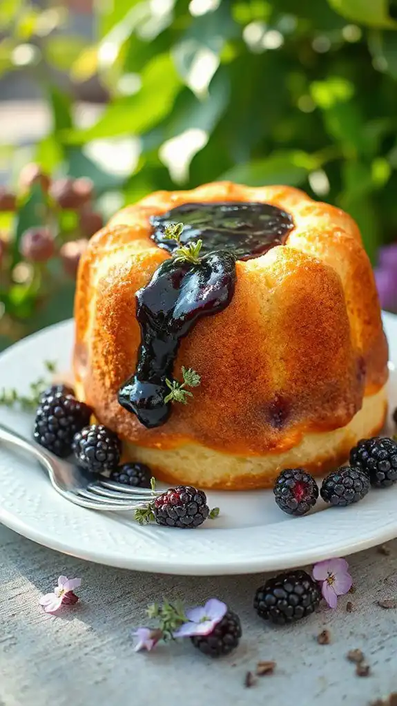 blackberry thyme summer dessert delight