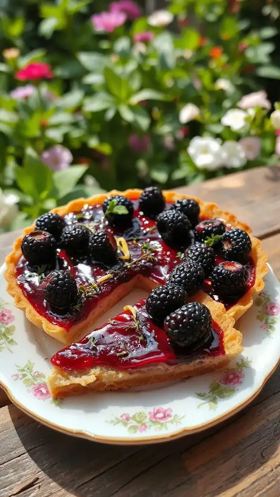 blackberry thyme tart recipe
