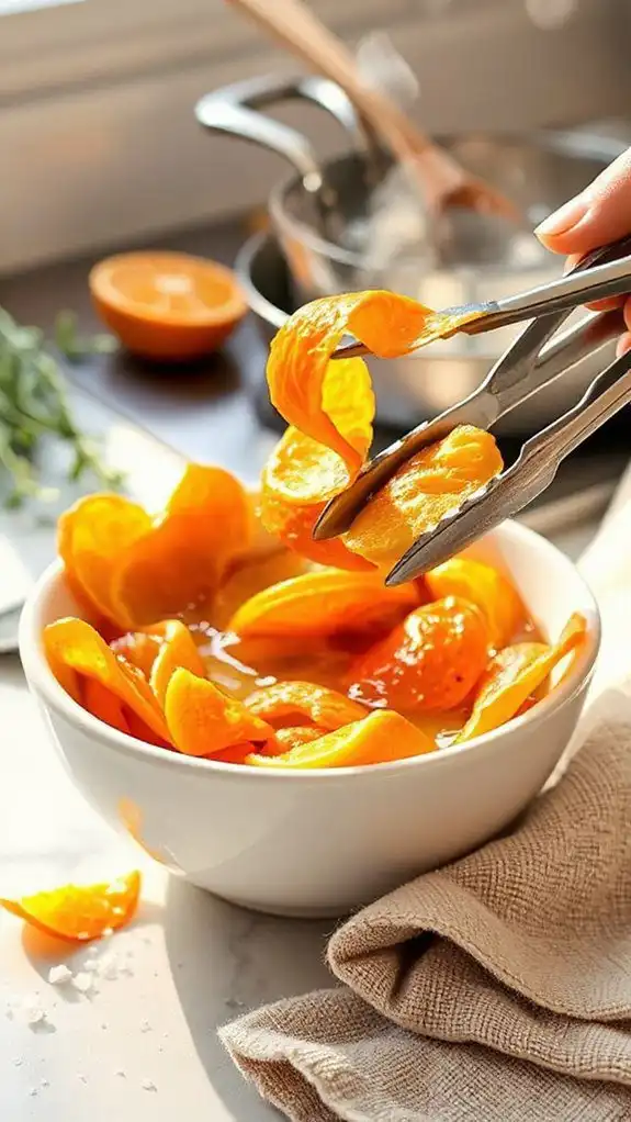 blanch citrus peels quickly blanch citrus peels quickly