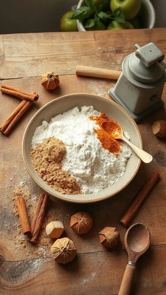 blend dry ingredients precisely