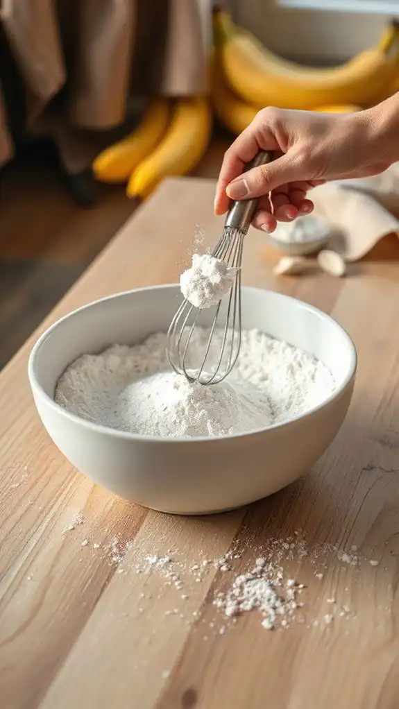 blend dry ingredients uniformly
